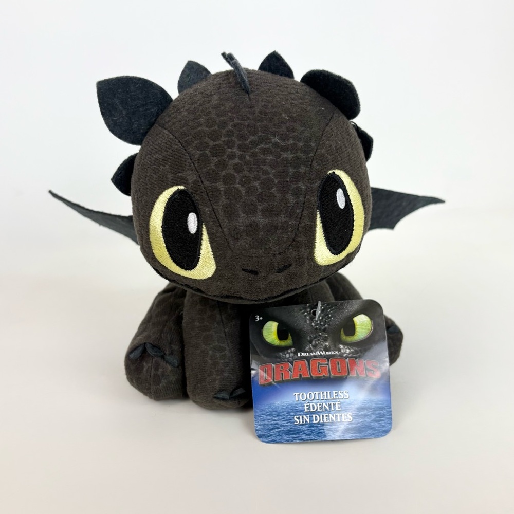 New Dreamworks Just Play How To Train Your Dragon Toothless Plush New With Tags